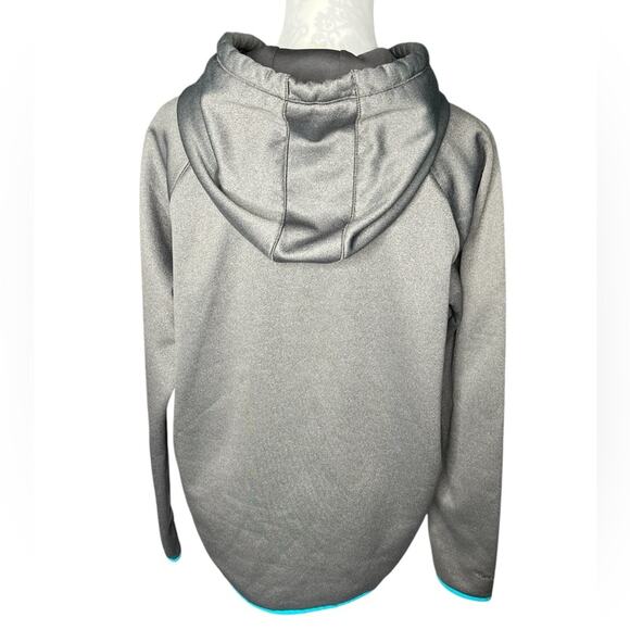 Under armour women’s storm coldgear loose fit gray pullover hoodie sweatshirt - Picture 6 of 6